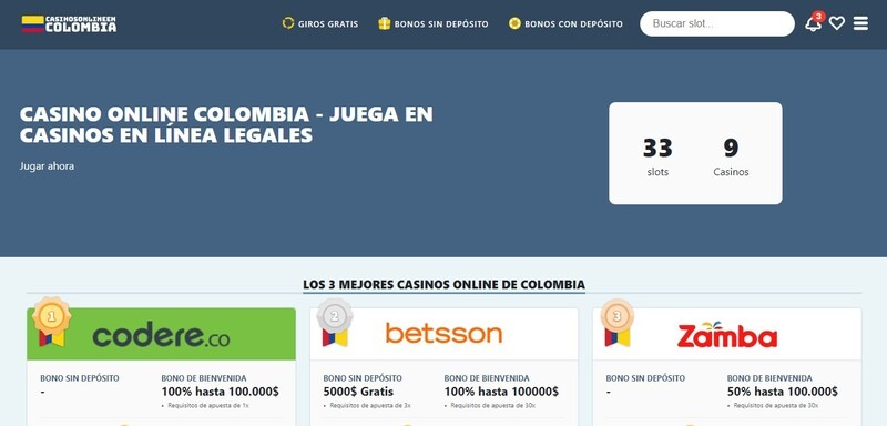 mejores casinos online colombia